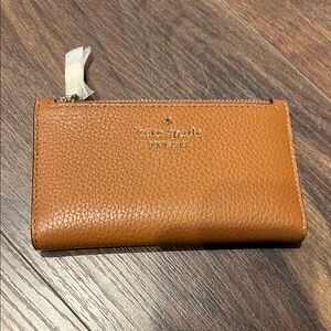 Kate Spade Tan Leather Card Holder